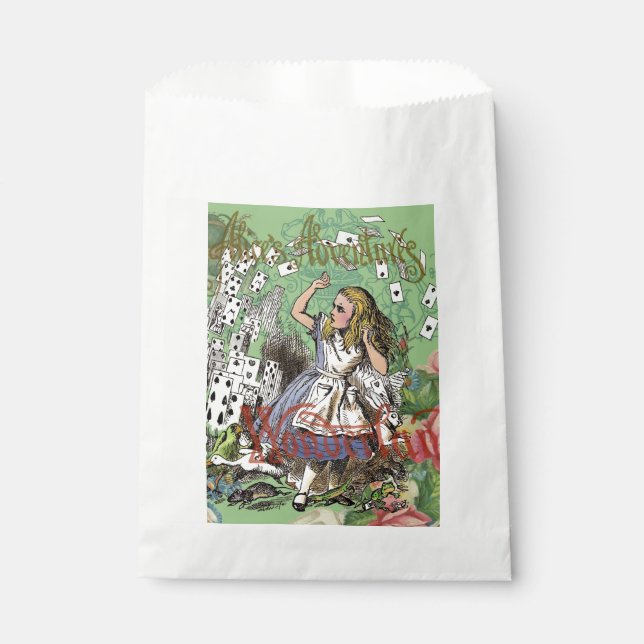 Sachets En Papier alice cartes pays des merveilles (Devant)
