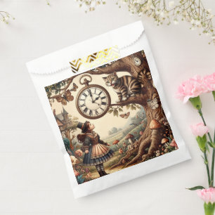 Sachets En Papier Alice et Chat du Cheshire : Fantaisie merveilleuse