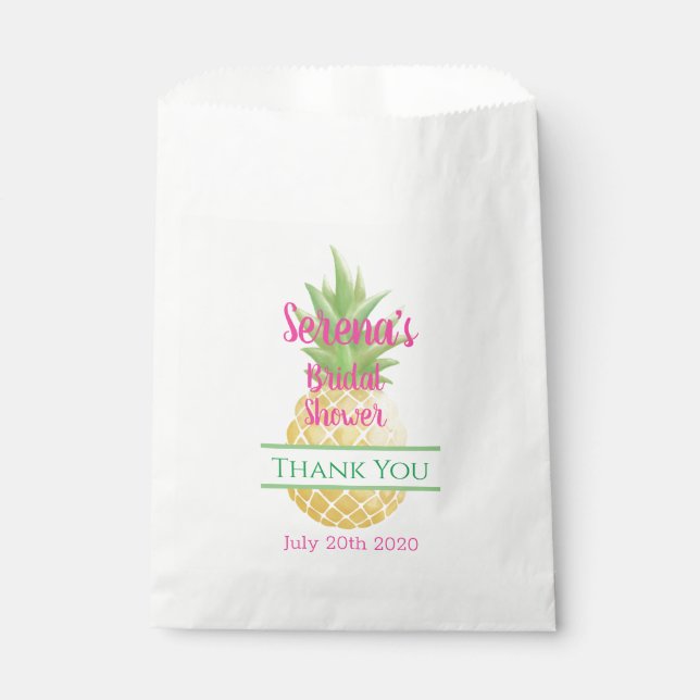 Sachets En Papier Aloha Bride ananas (Devant)