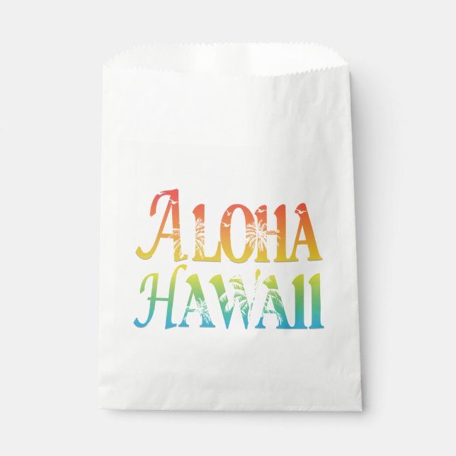 Sachets En Papier Aloha Hawaii (Devant)