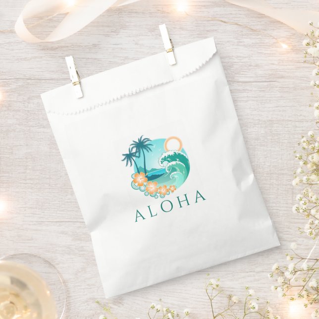 Sachets En Papier Aloha Tropical (Coupé)