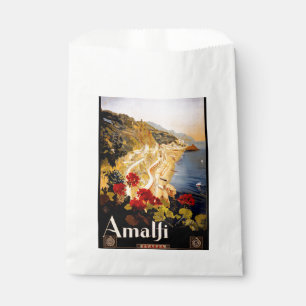Sachets En Papier Amalfi Italie Poster de voyage Graphique d'art