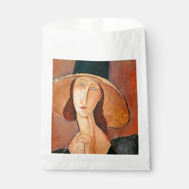 Sachets En Papier Amedeo Modigliani - Jeanne Hebuterne en grand Casq (Devant)
