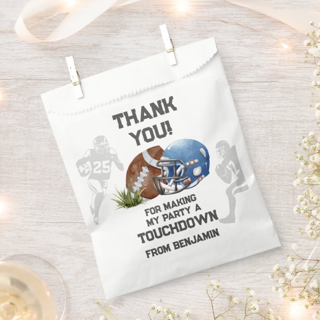 Sachets En Papier American Football Boy Birthday Party (Coupé)