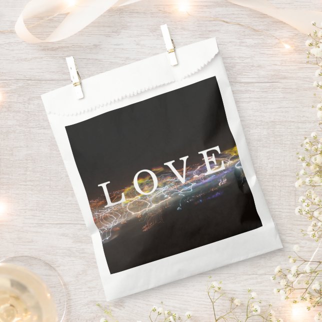Sachets En Papier AMOUR avec lumières électriques (Coupé)
