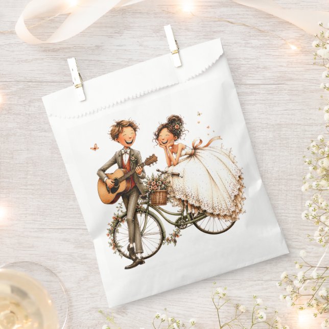 Sachets En Papier Amour Éternel (Coupé)