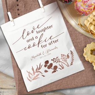 Sachets En Papier Amour rire et un biscuit pour après Mariage
