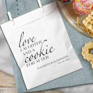 Sachets En Papier Amour rire et un biscuit pour après MARIAGE