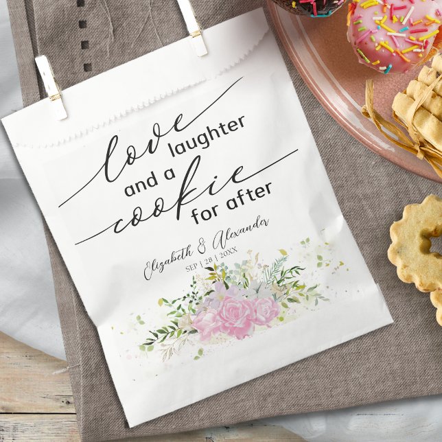 Sachets En Papier Amour rire et un biscuit pour après Mariage (Créateur téléchargé)