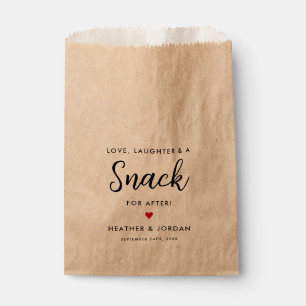 Sachets En Papier Amour, Rire une collation pour après le mariage Co