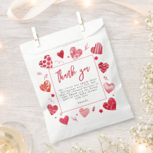 Sachets En Papier Amoureux   MERCI BABY SHOWER