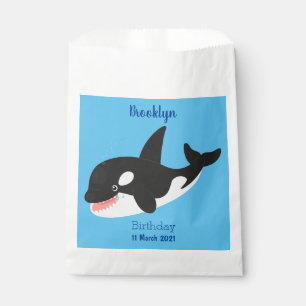 Sachets En Papier Amusante baleine orque mignonne dessin animé