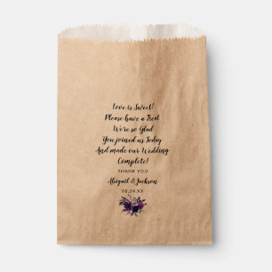 Sachets En Papier Amusants Mariage Réception L'amour est doux Avoir 
