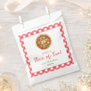 Sachets En Papier Amusez-vous ! Pizza fête d'anniversaire