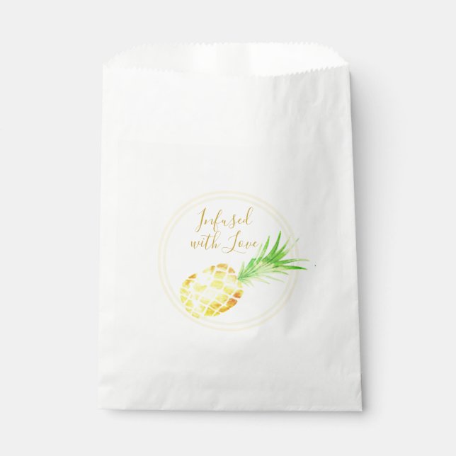 Sachets En Papier Ananas Doré Juteux (Devant)