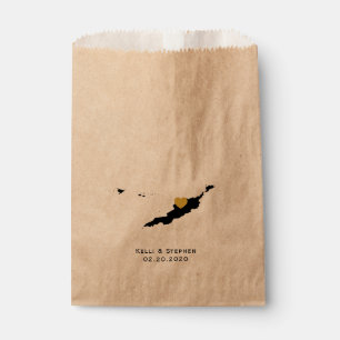 Sachets En Papier Anguilla Wedding Favor Treat Sacks, Carte Cadeaux