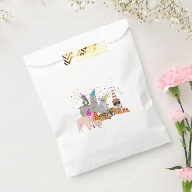 Sachets En Papier Animaux - Beaux animaux ayant une fête (Scellé)