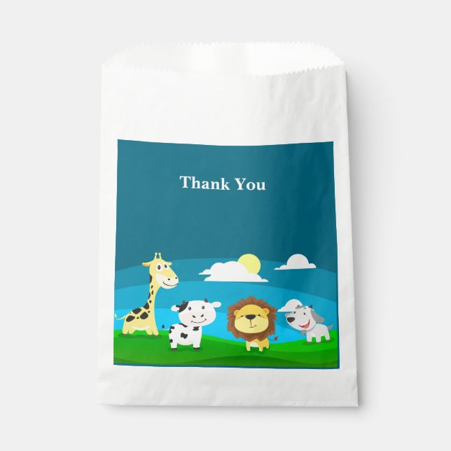 Sachets En Papier Animaux de dessin animé       (Devant)