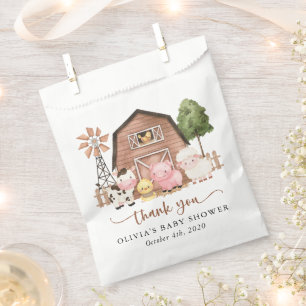 Sachets En Papier Animaux de la ferme, Animaux mignons, Grange, Baby