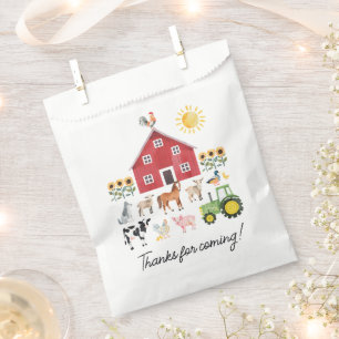 Sachets En Papier Animaux de la ferme Barnyard Anniversaire