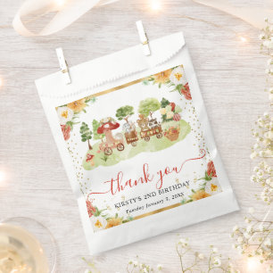 Sachets En Papier Animaux de la forêt aquarelle Anniversaire