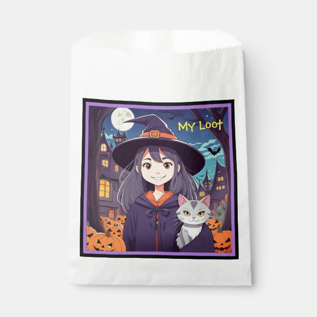 Sachets En Papier Anime Halloween Witch (Devant)