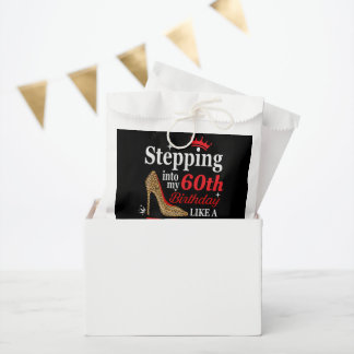 Sachets En Papier Anniversaire 60 ans personnalisable mignon 