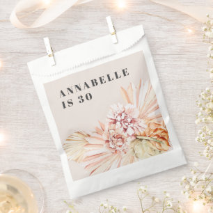 Sachets En Papier Anniversaire bohème moderne pastel floral
