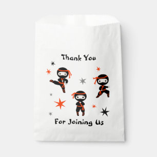 Sachets En Papier Anniversaire de enfant guerrier du Cute Ninja