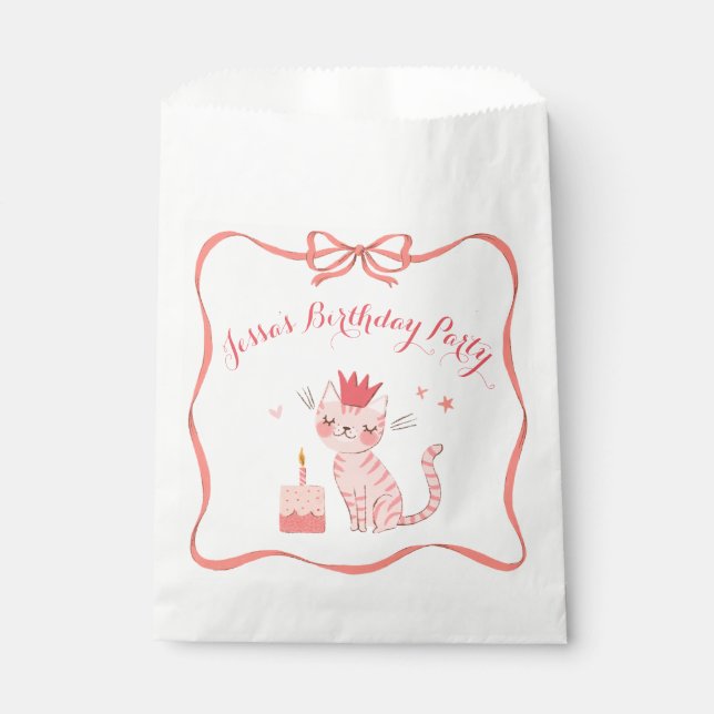 Sachets En Papier Anniversaire de Jolie Kitty (Devant)