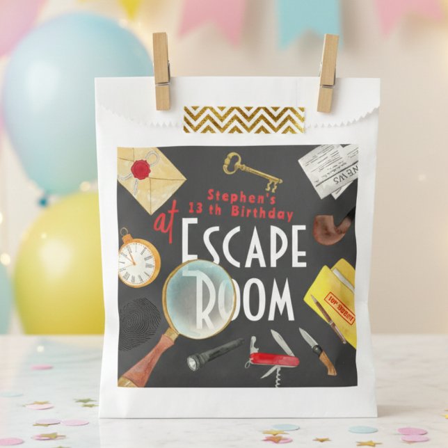 Sachets En Papier Anniversaire de la chambre d'évasion (Créateur téléchargé)