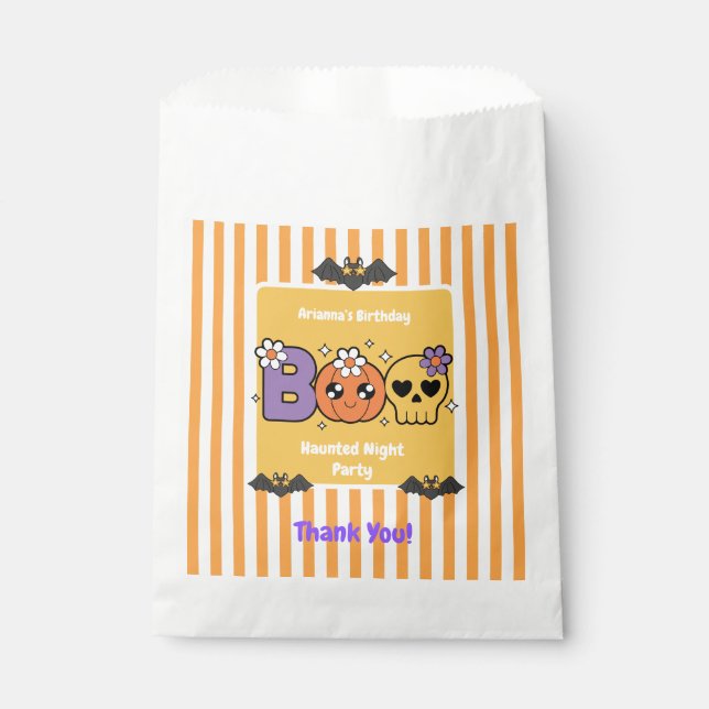 Sachets En Papier Anniversaire de la fête de la nuit - Halloween nui (Devant)