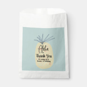 Sachets En Papier Anniversaire de l'ananas Tropical Summer Aloha Mer