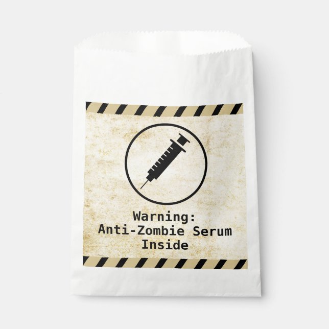 Sachets En Papier Anniversaire de Zombie Apocalypse | Bioaléa d'Hall (Devant)