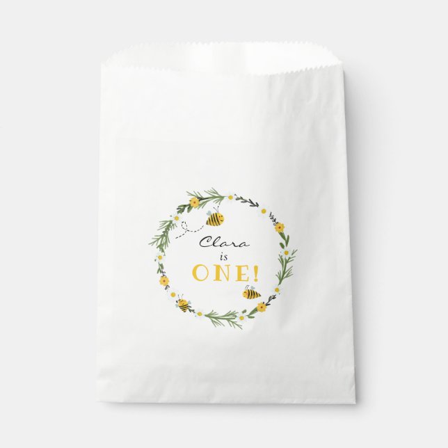 Sachets En Papier Anniversaire des abeilles (Devant)