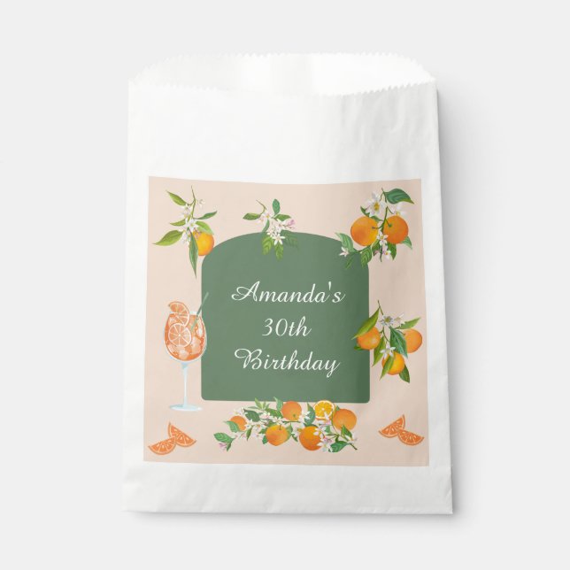 Sachets En Papier Anniversaire d'été Spritz (Devant)