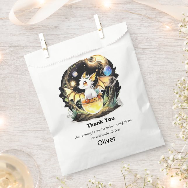 Sachets En Papier Anniversaire du dragon (Coupé)