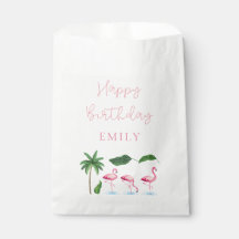 Anniversaire floral rose et vert