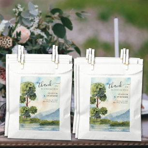 Sachets En Papier Aquarelle À feuillage persistant du lac Dusty Mari