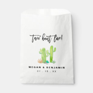 Sachets En Papier Aquarelle Cactus Taco Bout Love Mariage