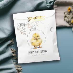 Sachets En Papier Aquarelle de poulet de ferme mignonne Baby shower
