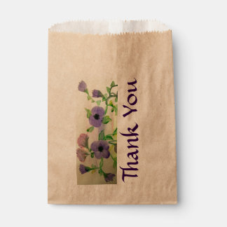 Sachets En Papier Aquarelle Favoriser le Merci