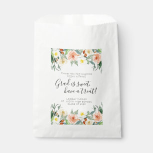 Sachets En Papier Aquarelle Fleurs Merci Graduation Favoriser Sac