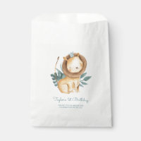 Aquarelle Lion Prince Feuille Tropical Anniversair
