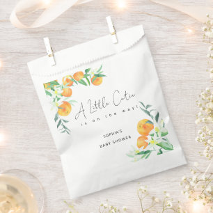 Sachets En Papier Aquarelle Little cutie arrive bientôt shower de bé