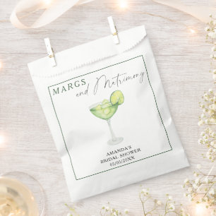 Sachets En Papier Aquarelle Margarita Bride douche