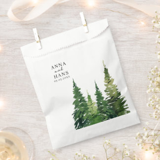 Sachets En Papier Aquarelle Mariage festif Arbre de Noël