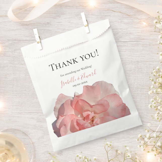 Sachets En Papier Aquarelle romantique monocorail Rose Mariage (Créateur téléchargé)