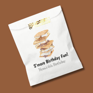 Sachets En Papier Aquarelle S'mores réalistes 6e anniversaire