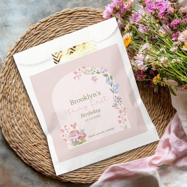 Sachets En Papier Aquarelle Whimsical Fairy Enchanted Forest (Whimsical Watercolor Fairy Enchanted Forest Favor Bag)